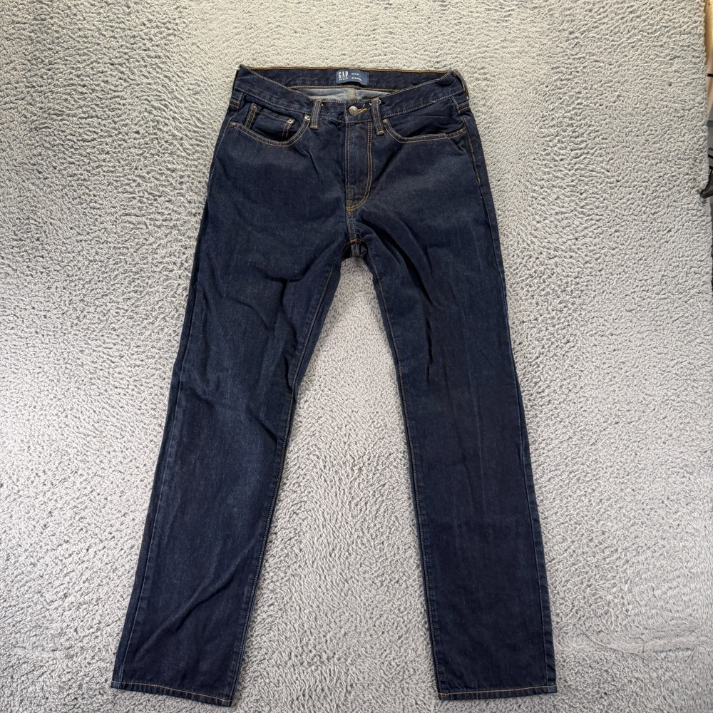 Gap Jeans Men's 30x32 Blue Cotton Denim Straight Leg Utility Travel Workwear